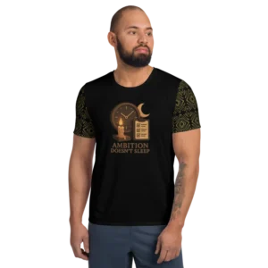 MF - "Ambition Doesn't Sleep" Men's Athletic T-shirt