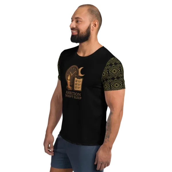 MF - "Ambition Doesn't Sleep" Men's Athletic T-shirt - Image 4