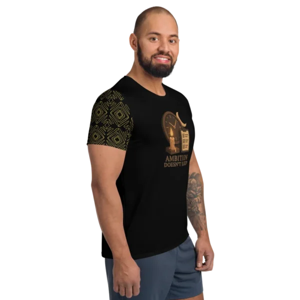 MF - "Ambition Doesn't Sleep" Men's Athletic T-shirt - Image 3