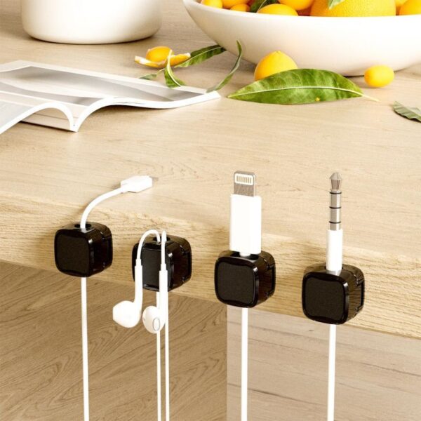 Magnetic Cable Clip Under Desk Cable Management Adjustable Cord Holder Wire Organizer And Cable Management Wire Keeper - Image 2