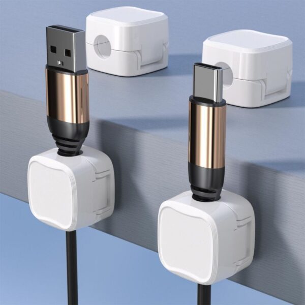 Magnetic Cable Clip Under Desk Cable Management Adjustable Cord Holder Wire Organizer And Cable Management Wire Keeper - Image 7