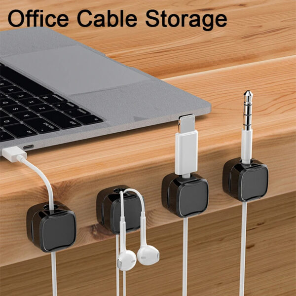 Magnetic Cable Clip Under Desk Cable Management Adjustable Cord Holder Wire Organizer And Cable Management Wire Keeper - Image 8